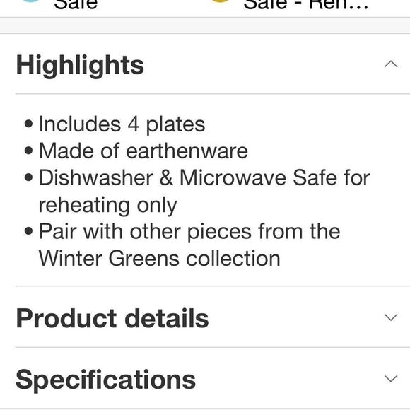 Certified International Christmas Saucers Plates 6 In Set 4 Mistletoe Berries - Picture 5 of 6